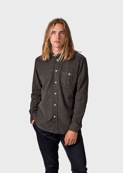 Klitmøller - Benjamin corduroy shirt Olive - WERTE FREUNDE