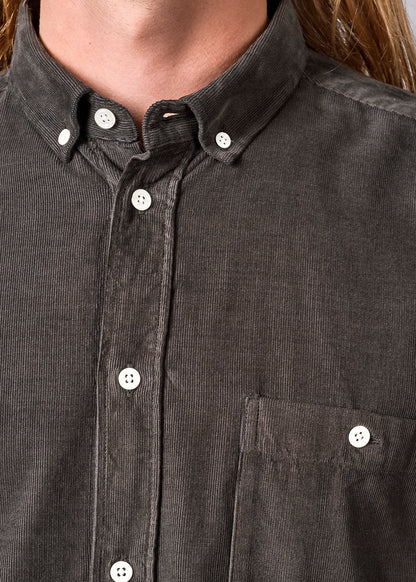 Klitmøller - Benjamin corduroy shirt Olive - WERTE FREUNDE