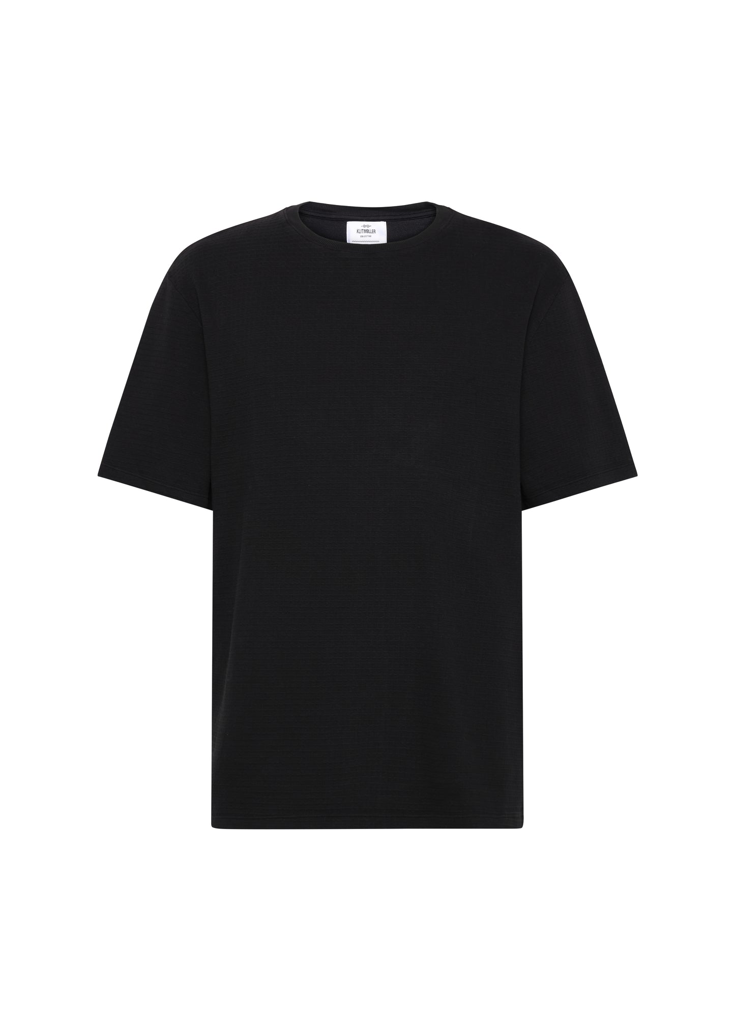Klitmøller - Mens boxy structure tee Black - WERTE FREUNDE