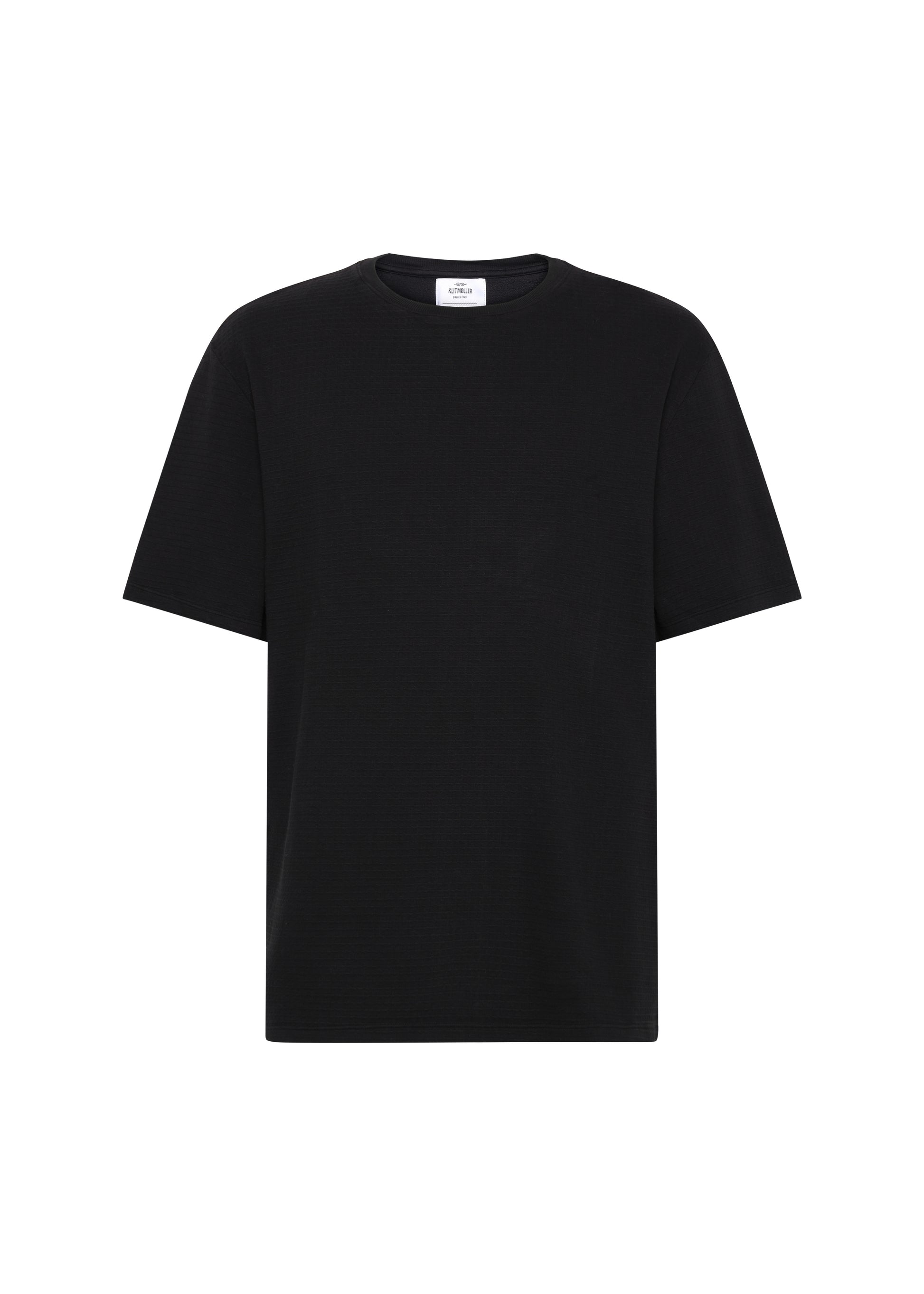 Klitmøller - Mens boxy structure tee Black - WERTE FREUNDE
