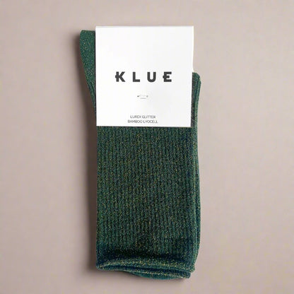 KLUE - Glitter Lurex Socken Grün - WERTE FREUNDE