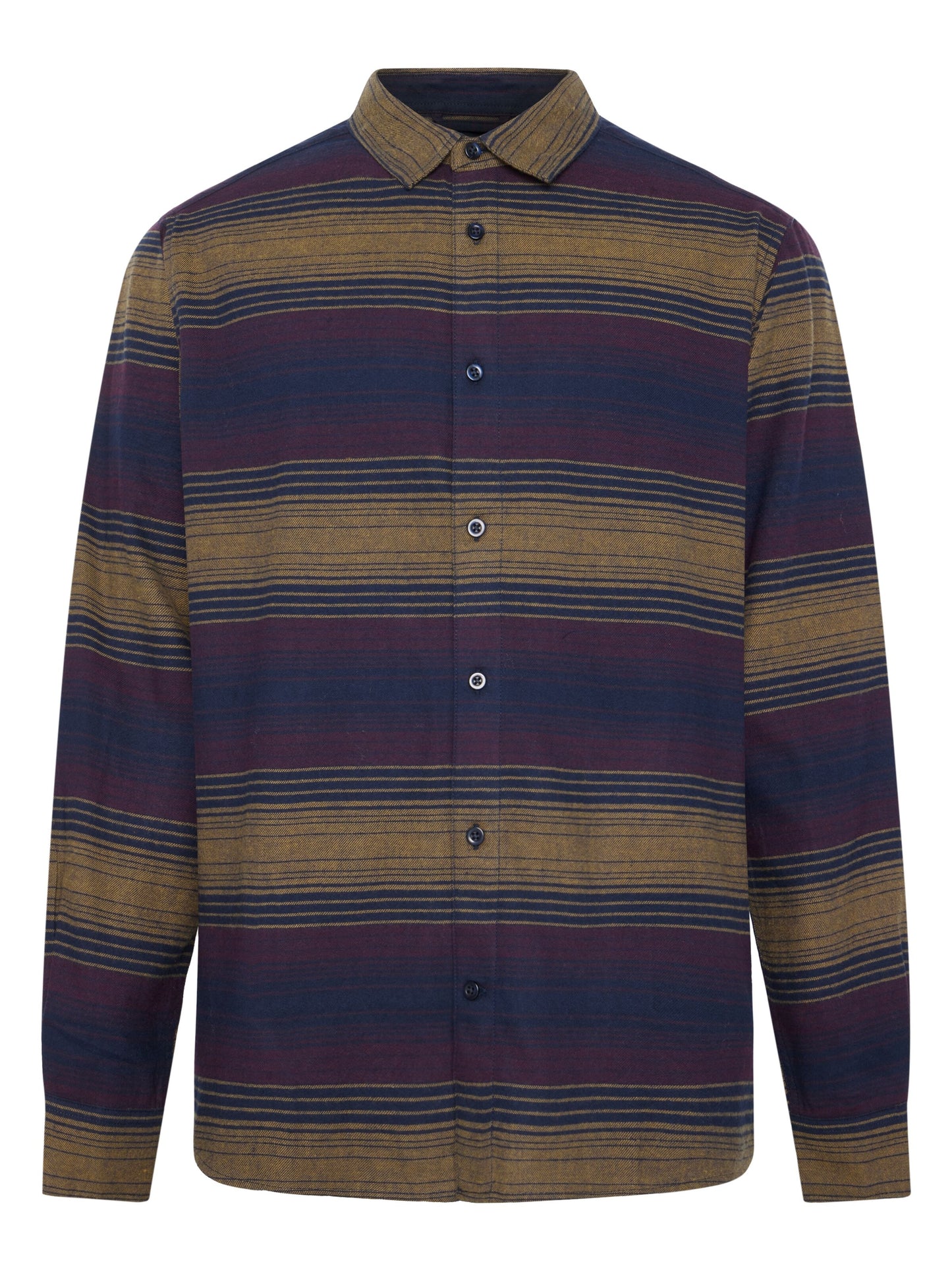 KCA - Organic Cotton Checked Flannel Shirt Navy - WERTE FREUNDE