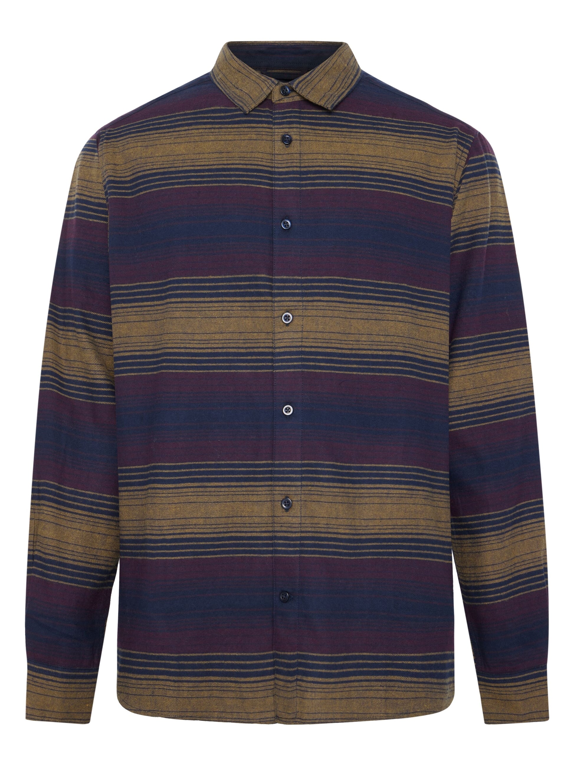 KCA - Organic Cotton Checked Flannel Shirt Navy - WERTE FREUNDE