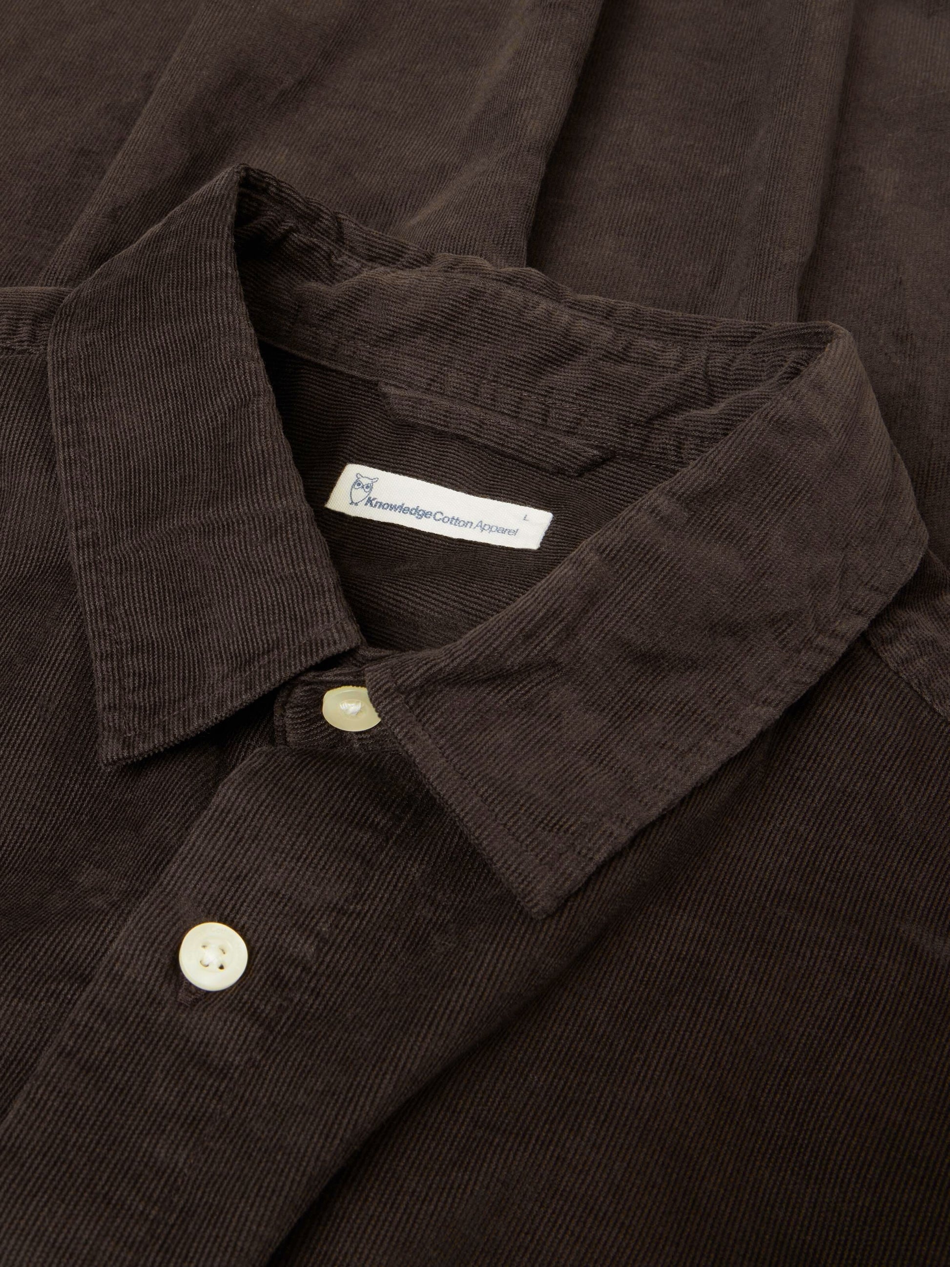 KCA - Organic Cotton Corduroy Shirt Chocolate Torte - WERTE FREUNDE