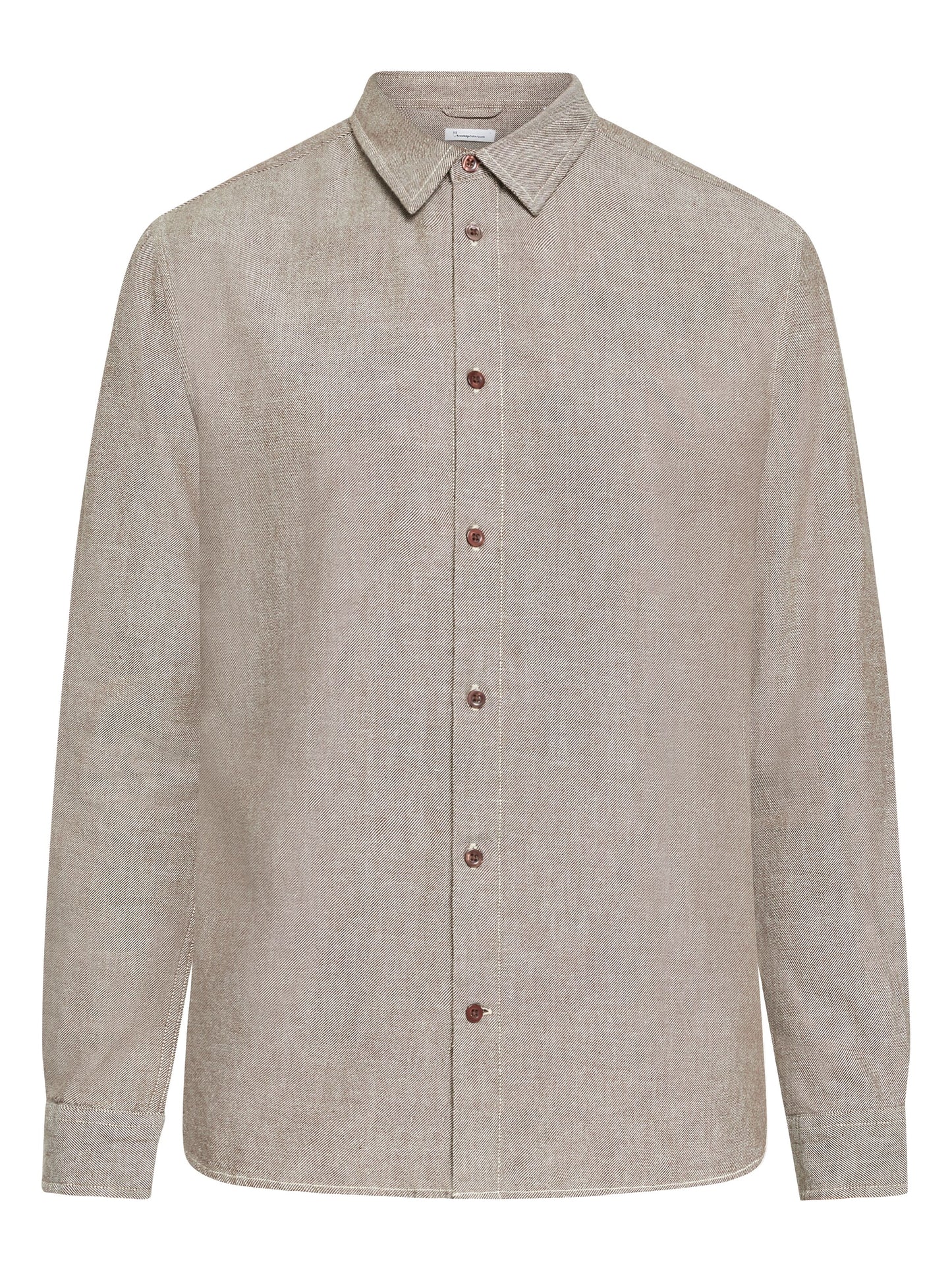 KCA - Regular fit heavy twill flannel shirt - Vegan Demitasse (brown) - WERTE FREUNDE