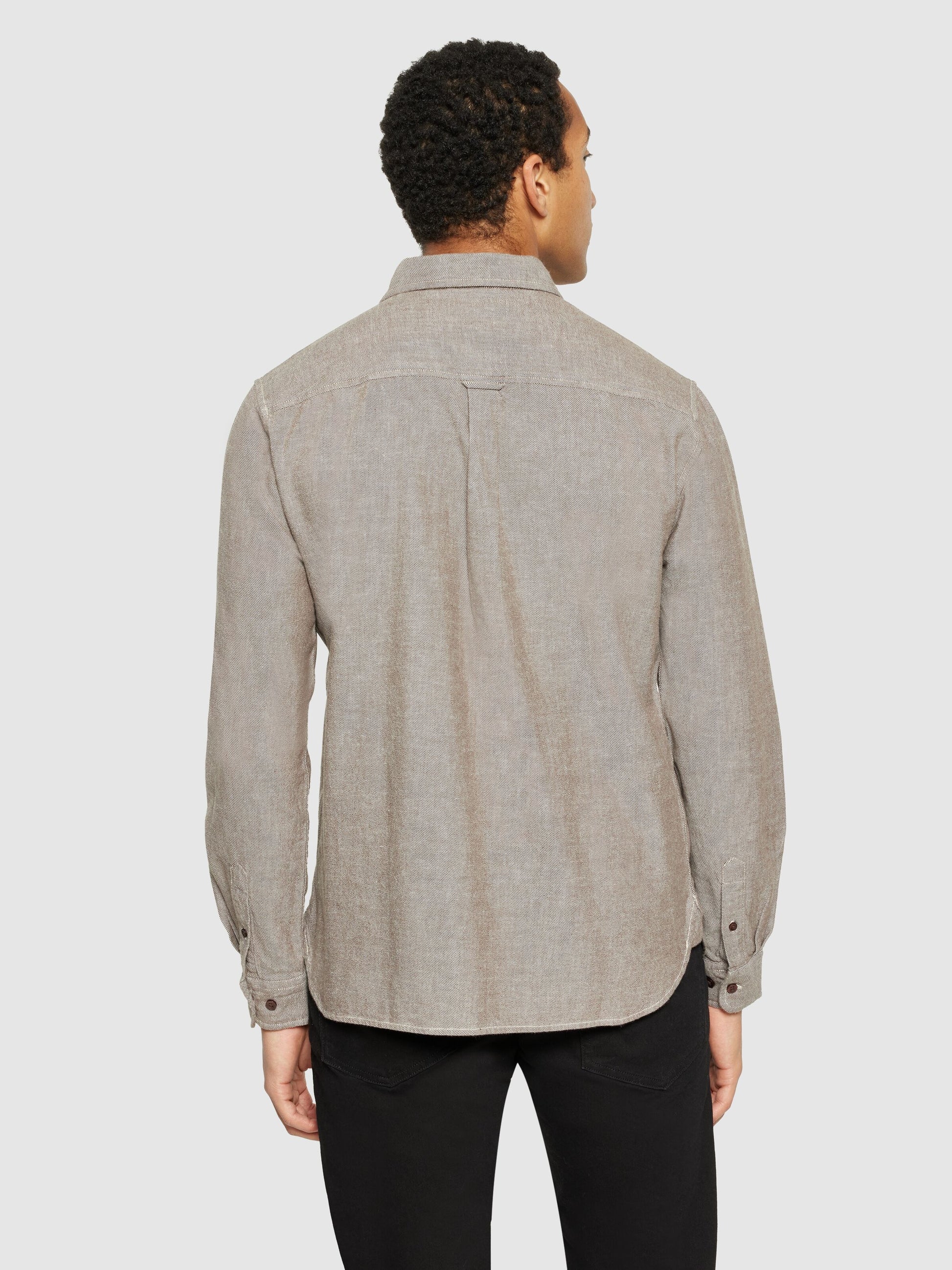 KCA - Regular fit heavy twill flannel shirt - Vegan Demitasse (brown) - WERTE FREUNDE