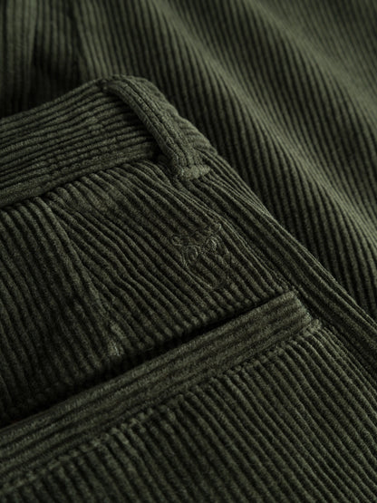 KCA - Organic Cotton CHUCK Corduroy Pants Forrest Night - WERTE FREUNDE