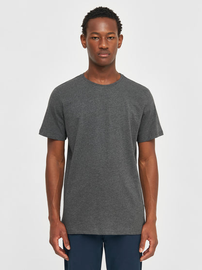 KCA - Regular fit Basic tee Dark Grey Melange - WERTE FREUNDE