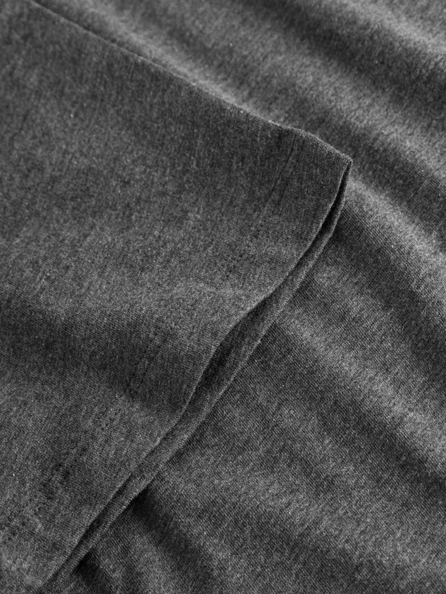 KCA - Regular fit Basic tee Dark Grey Melange - WERTE FREUNDE