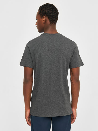 KCA - Regular fit Basic tee Dark Grey Melange - WERTE FREUNDE