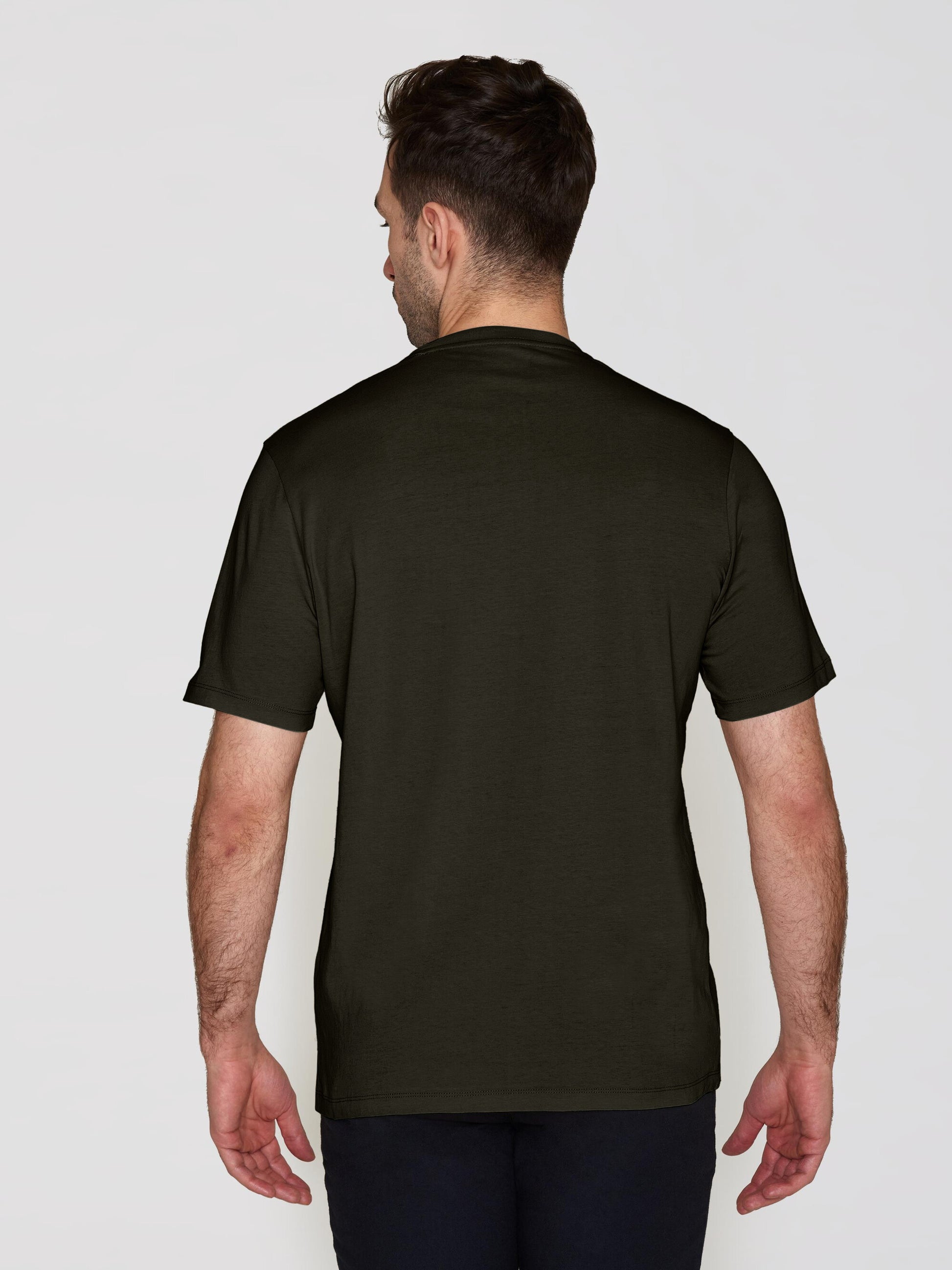 KCA - Regular fit Basic tee Green melange - WERTE FREUNDE