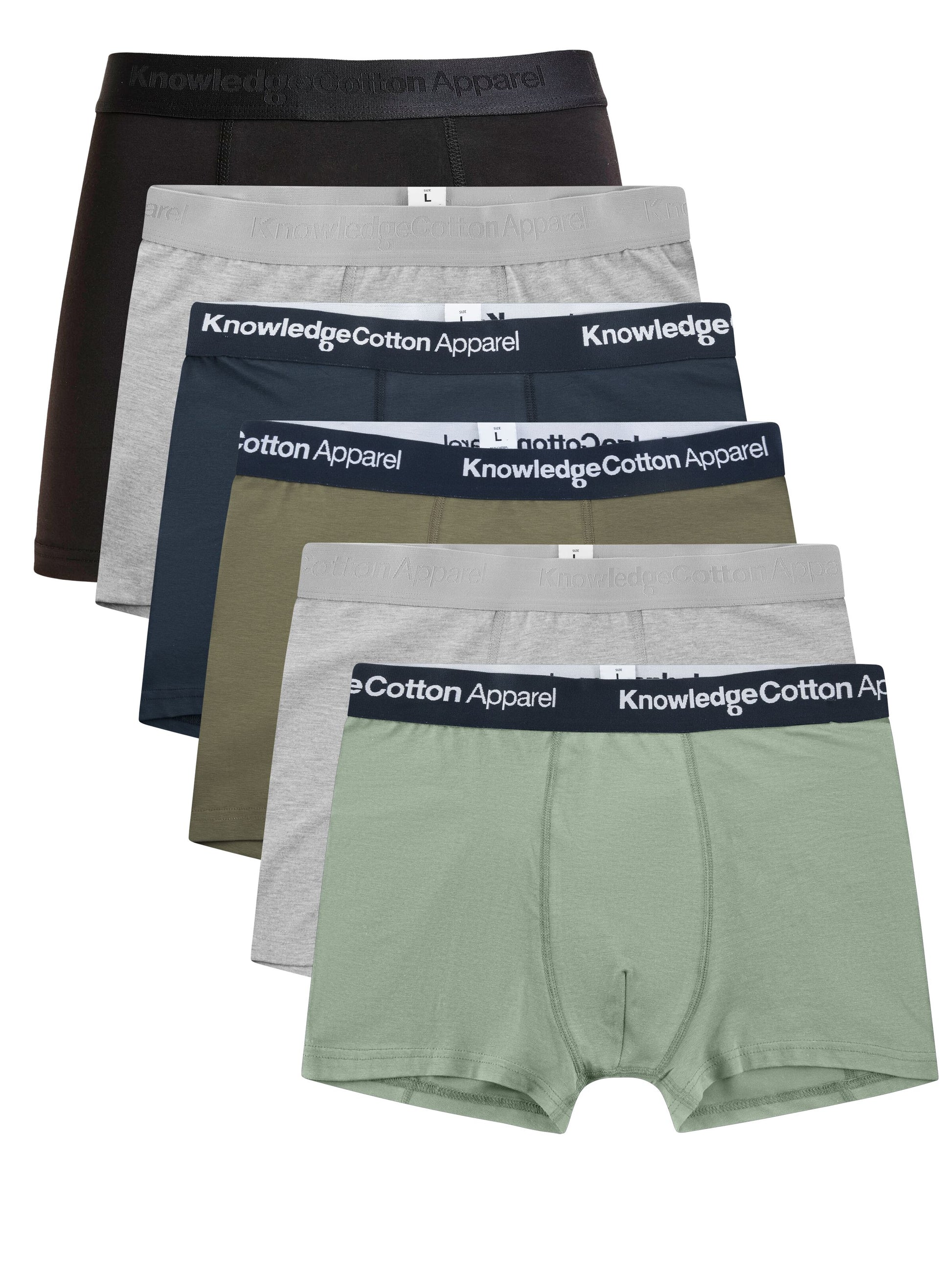 KCA - 6-pack underwear Dark Olive - WERTE FREUNDE