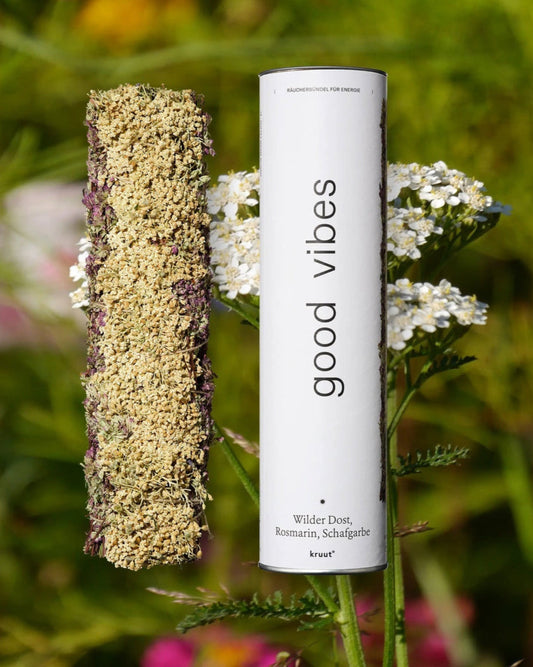 kruut - Räucherbündel - good vibes (Wilder Dost, Rosmarin und Schafgarbe) 1 Stk. - WERTE FREUNDE