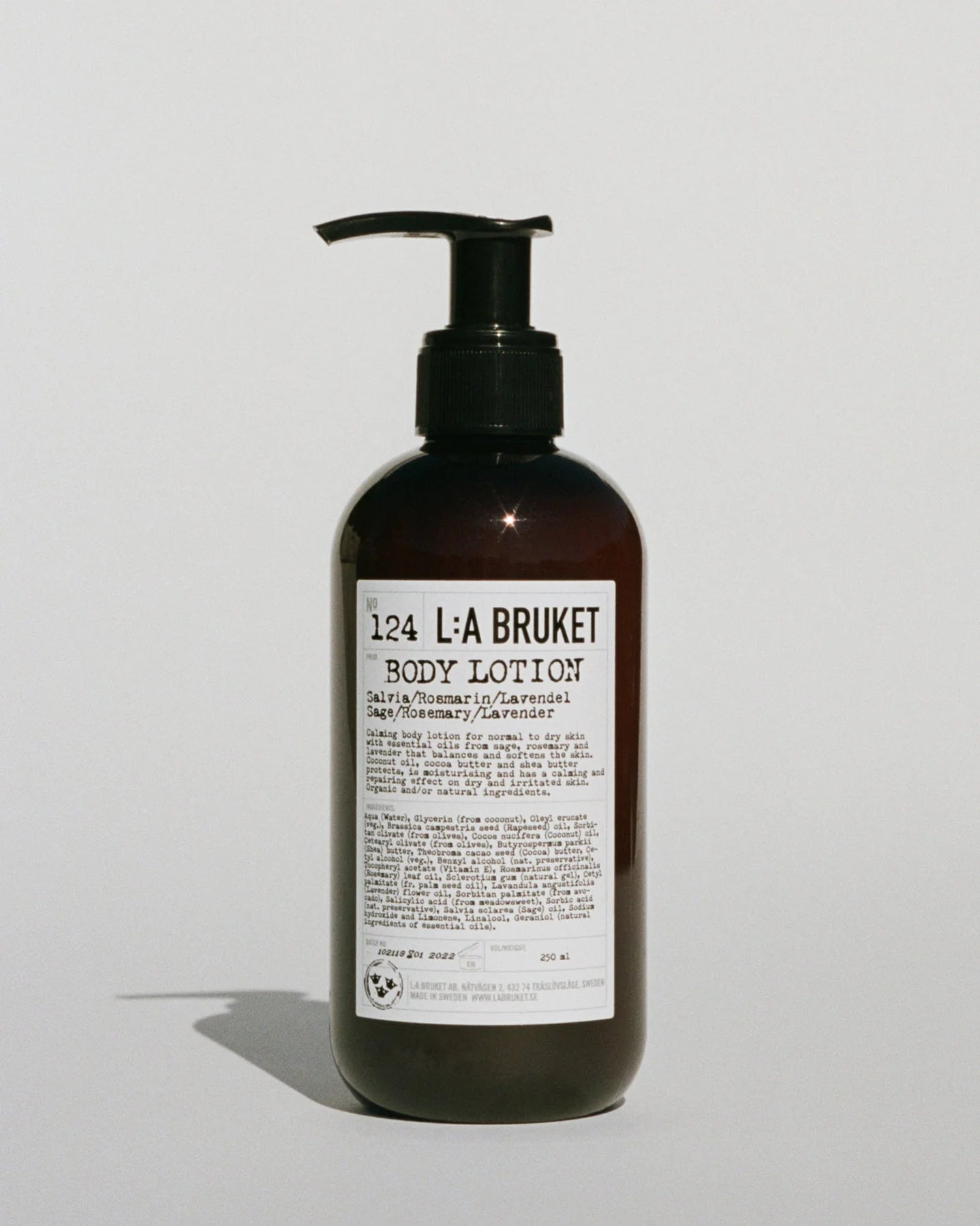 LA BRUKET - Bodylotion 124 Salbei-Rosmarin-Lavendel 240ml - WERTE FREUNDE