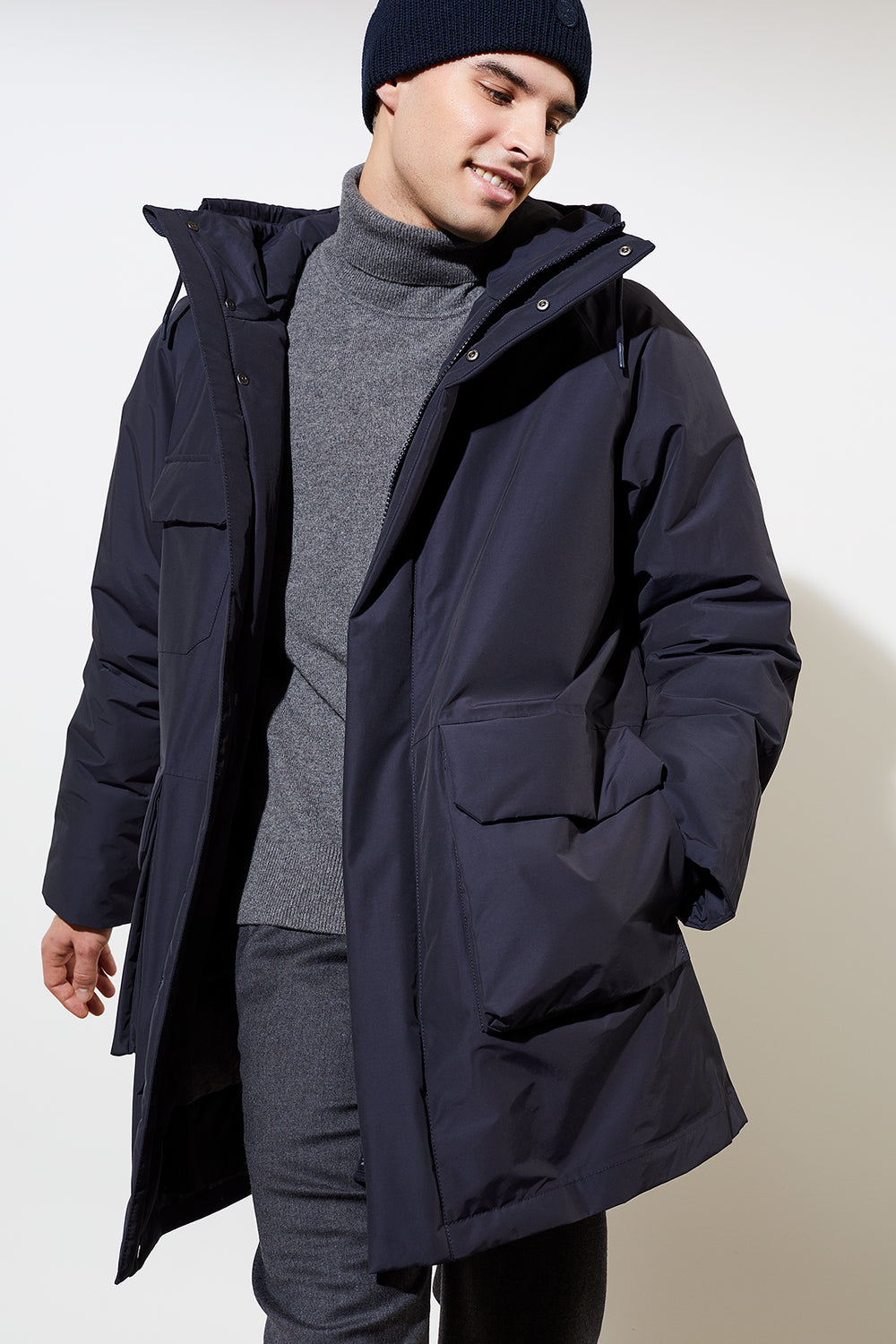 LangerChen - Parka Feltham navy - WERTE FREUNDE