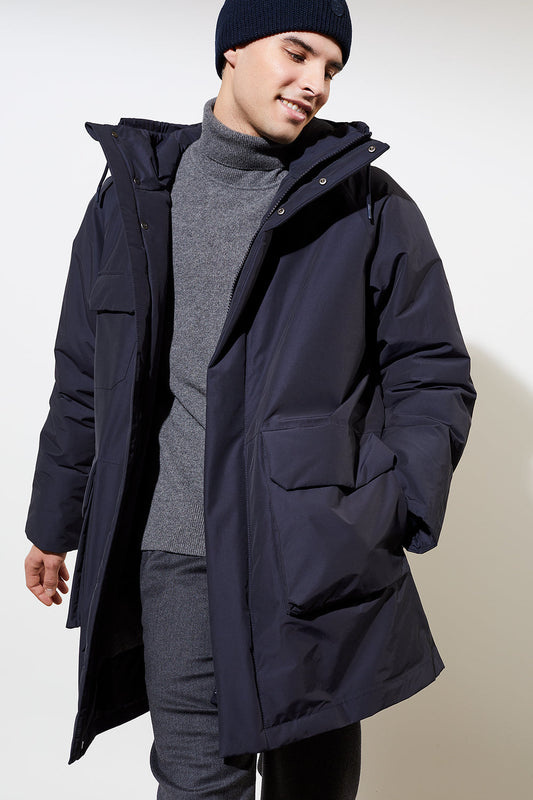 LangerChen - Parka Feltham navy - WERTE FREUNDE