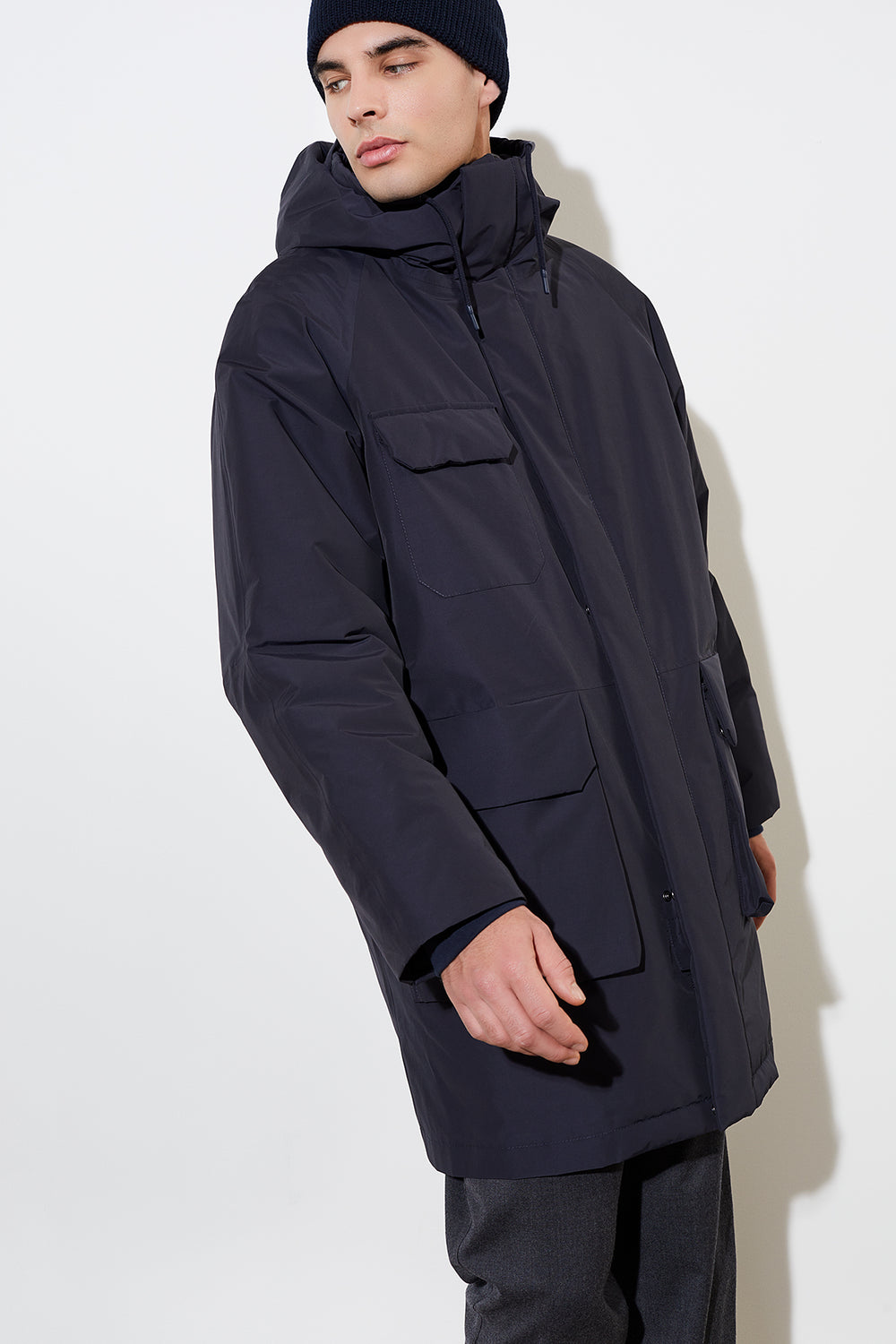 LangerChen - Parka Feltham navy - WERTE FREUNDE