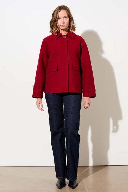 LangerChen - Jacket Merritt dark poppy - WERTE FREUNDE