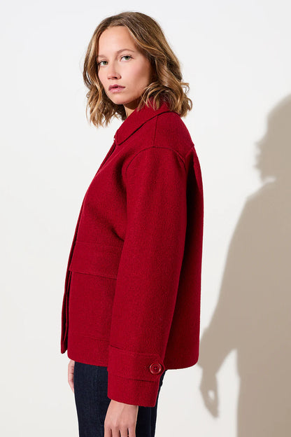 LangerChen - Jacket Merritt dark poppy - WERTE FREUNDE