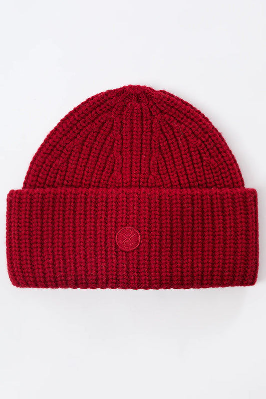 LangerChen - Beanie Trenton dark poppy - WERTE FREUNDE