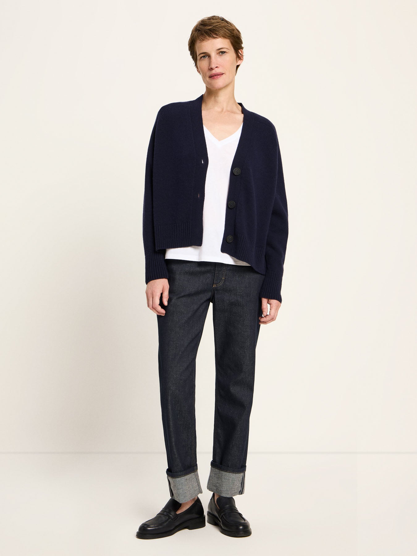 LANIUS - Strickjacke midnight - WERTE FREUNDE