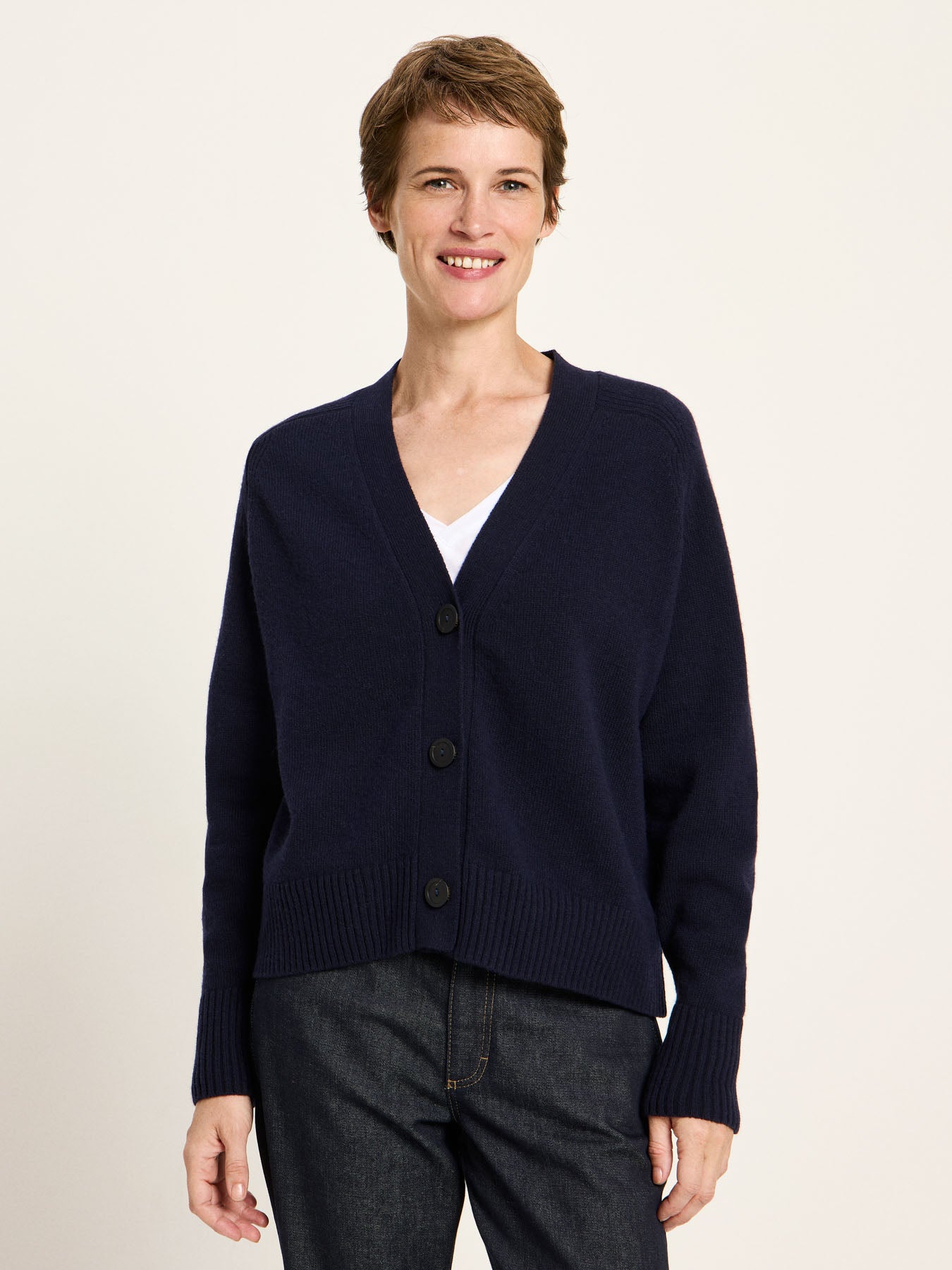 LANIUS - Strickjacke midnight - WERTE FREUNDE