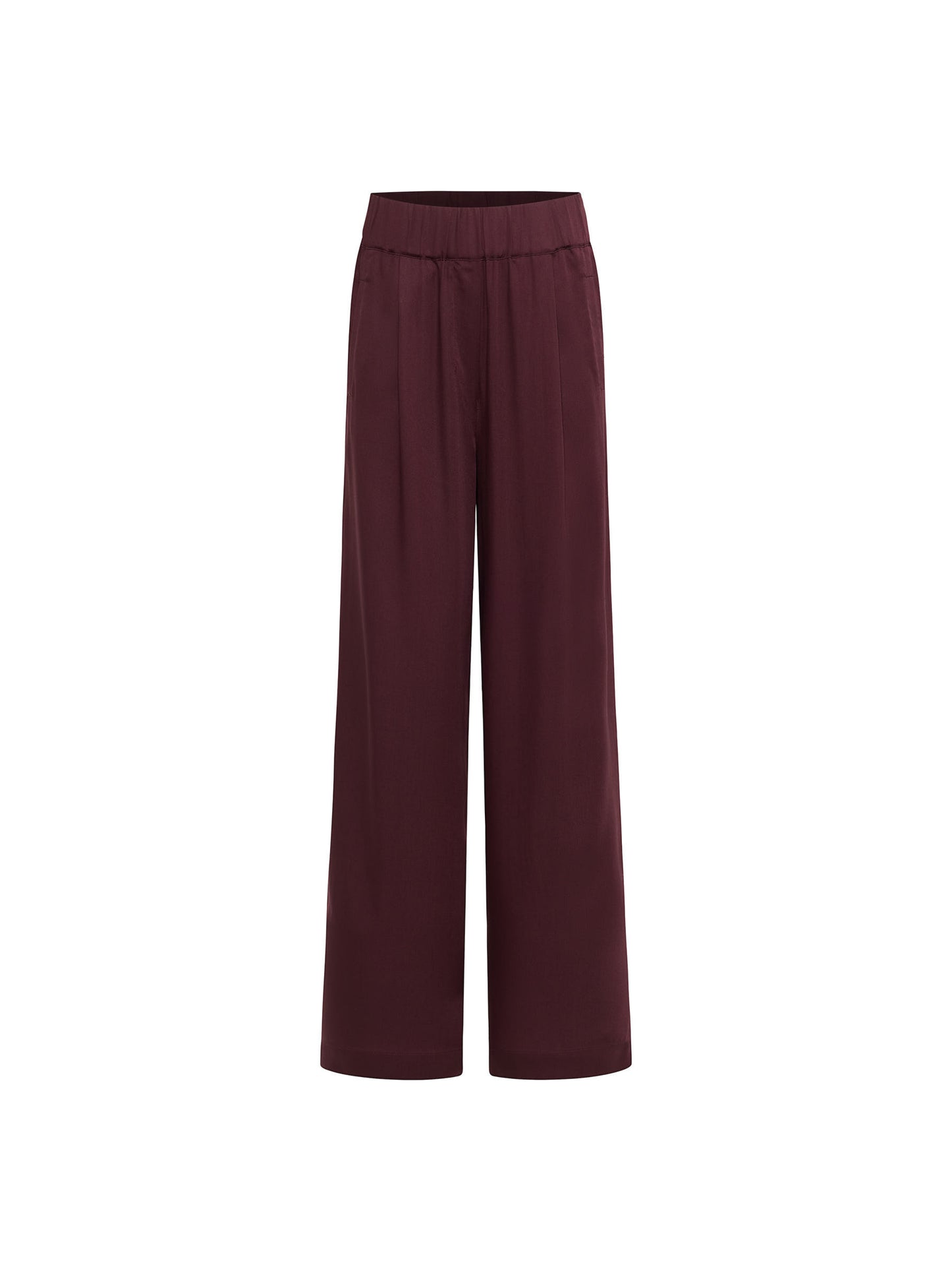 LANIUS - Hose mit weitem Bein bordeaux - WERTE FREUNDE