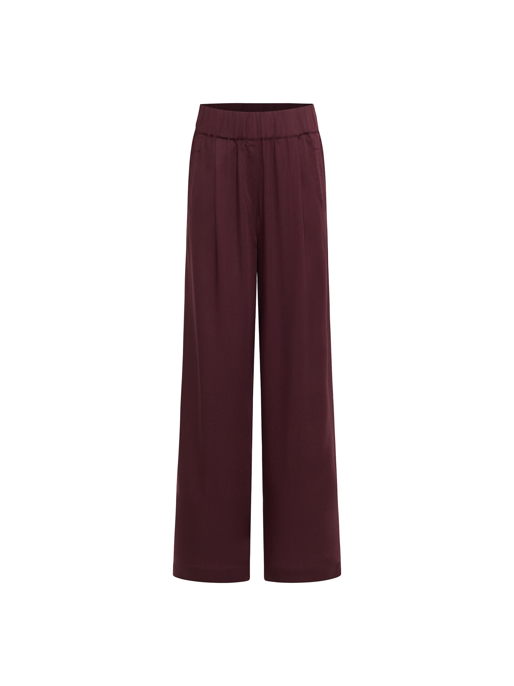 LANIUS - Hose mit weitem Bein bordeaux - WERTE FREUNDE