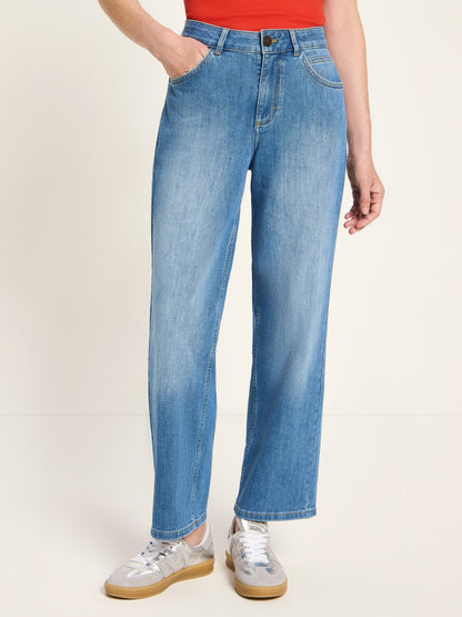 LANIUS - Relaxed Jeans mid blue denim - WERTE FREUNDE