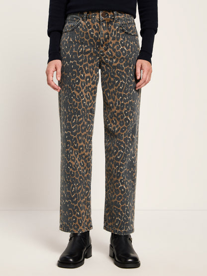 LANIUS - Relaxed Jeans Print Leo print leo - WERTE FREUNDE