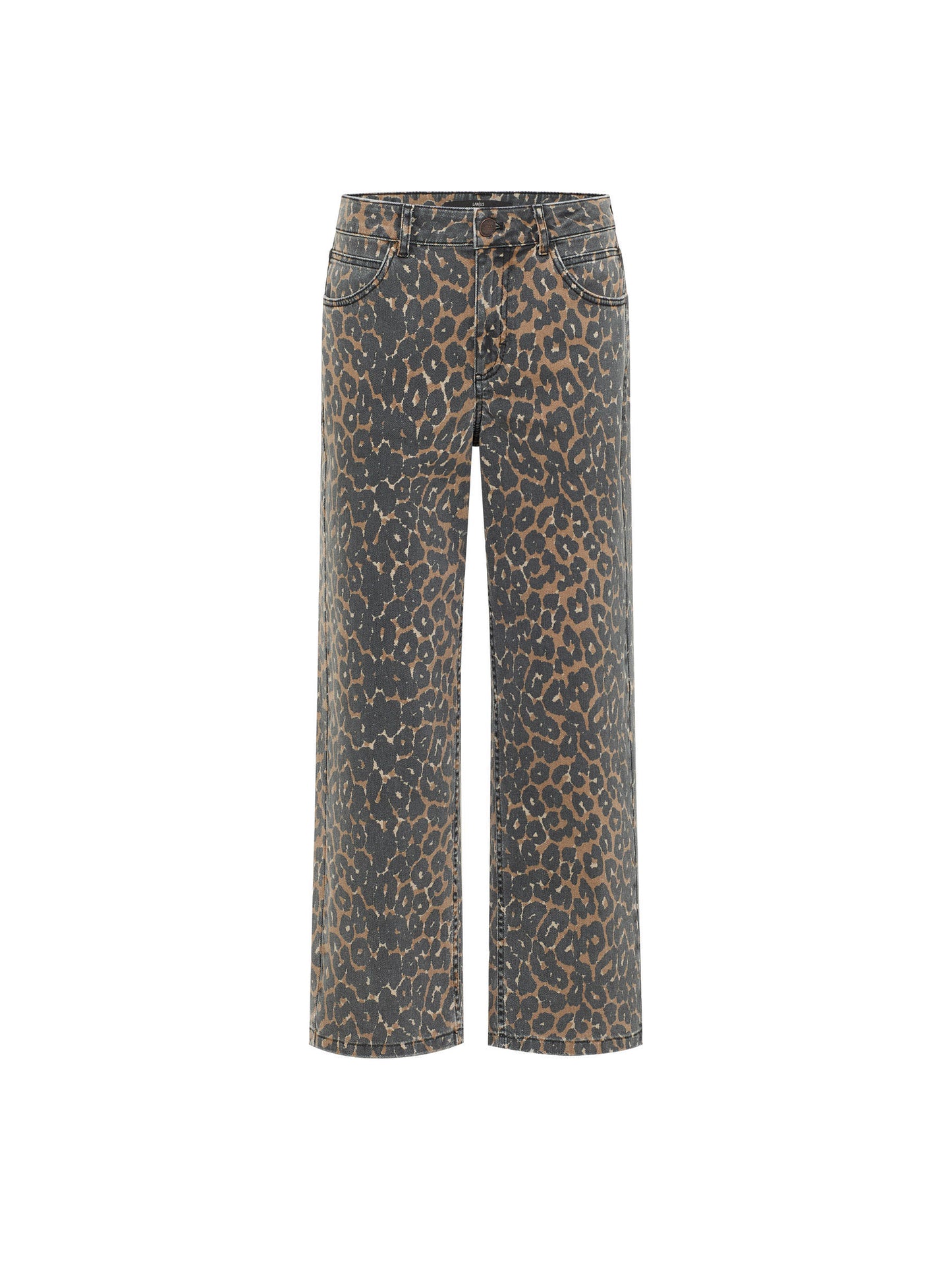 LANIUS - Relaxed Jeans Print Leo print leo - WERTE FREUNDE