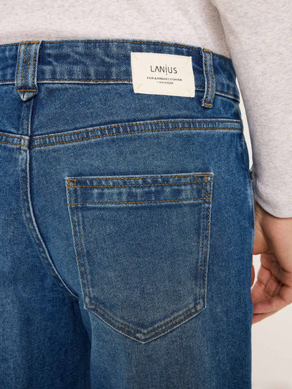 LANIUS - Marlenejeans OCS mid blue denim - WERTE FREUNDE