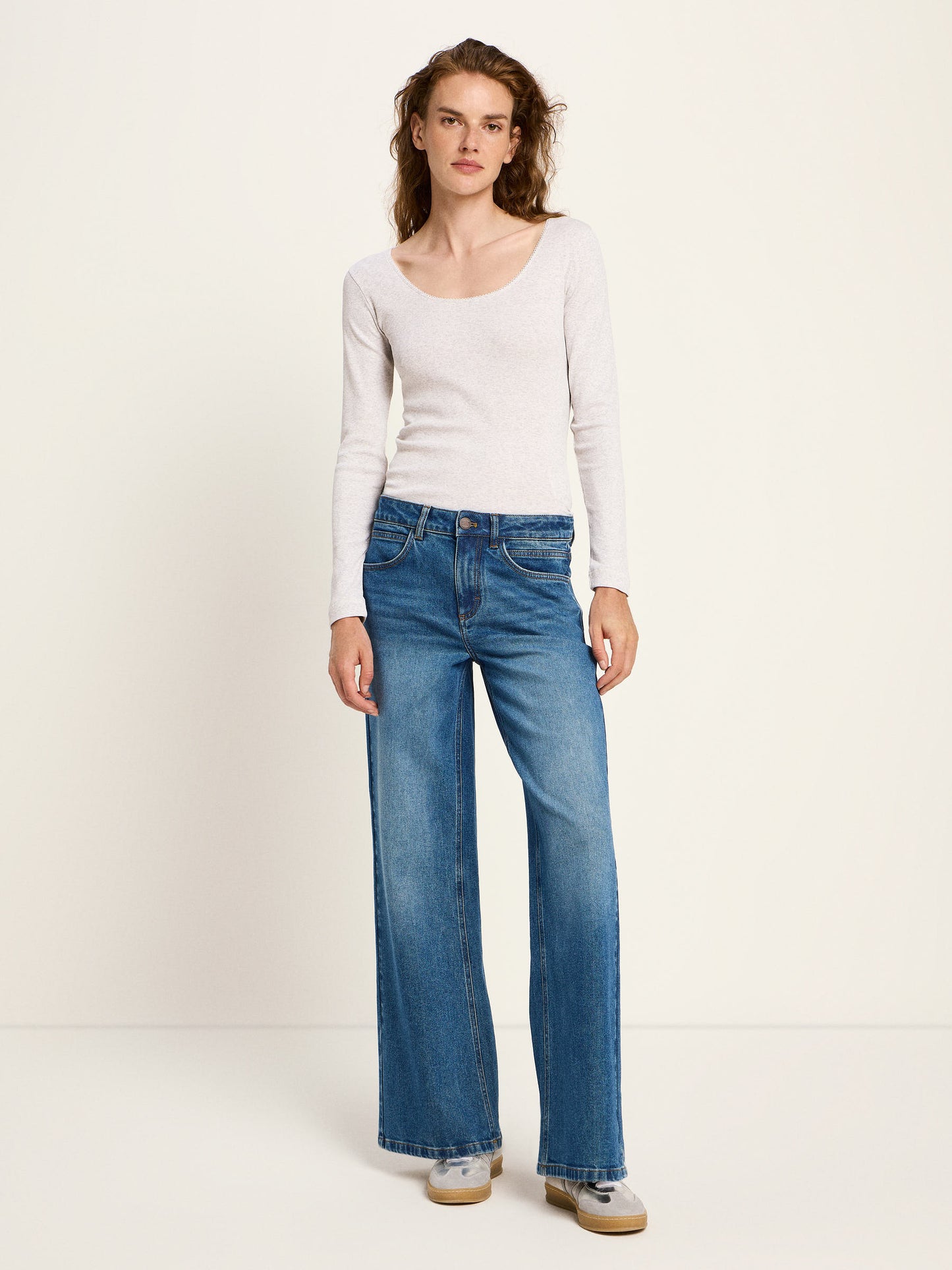 LANIUS - Marlenejeans OCS mid blue denim - WERTE FREUNDE