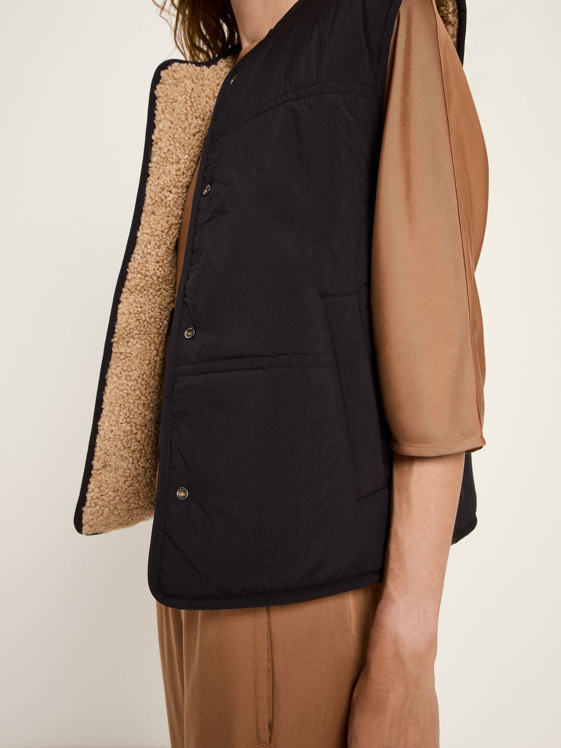 LANIUS - Wende Weste GRS black - WERTE FREUNDE