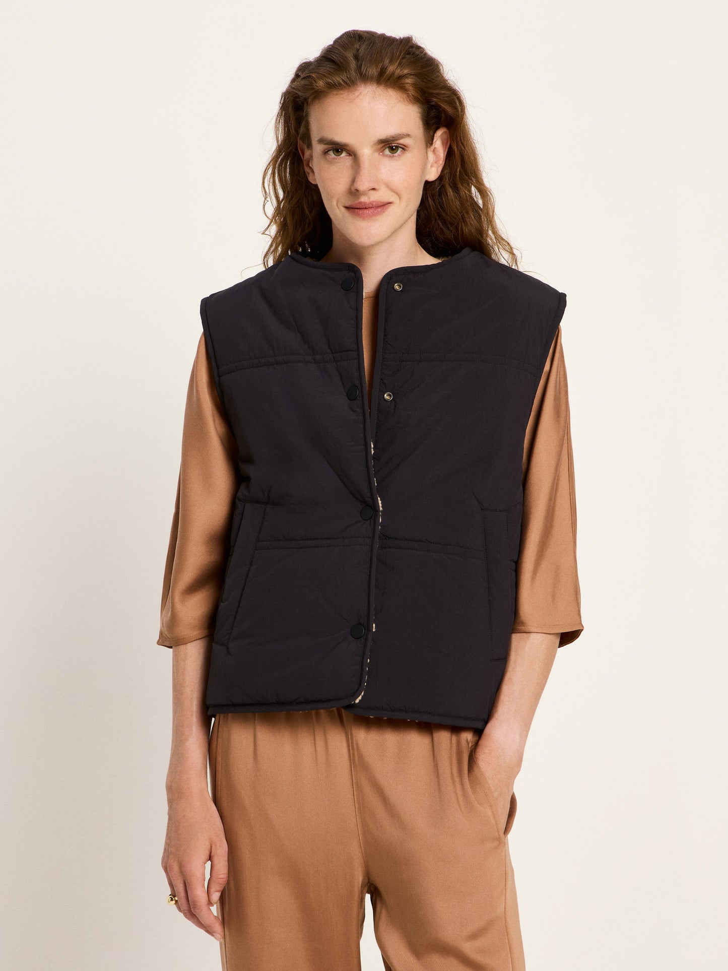 LANIUS - Wende Weste GRS black - WERTE FREUNDE