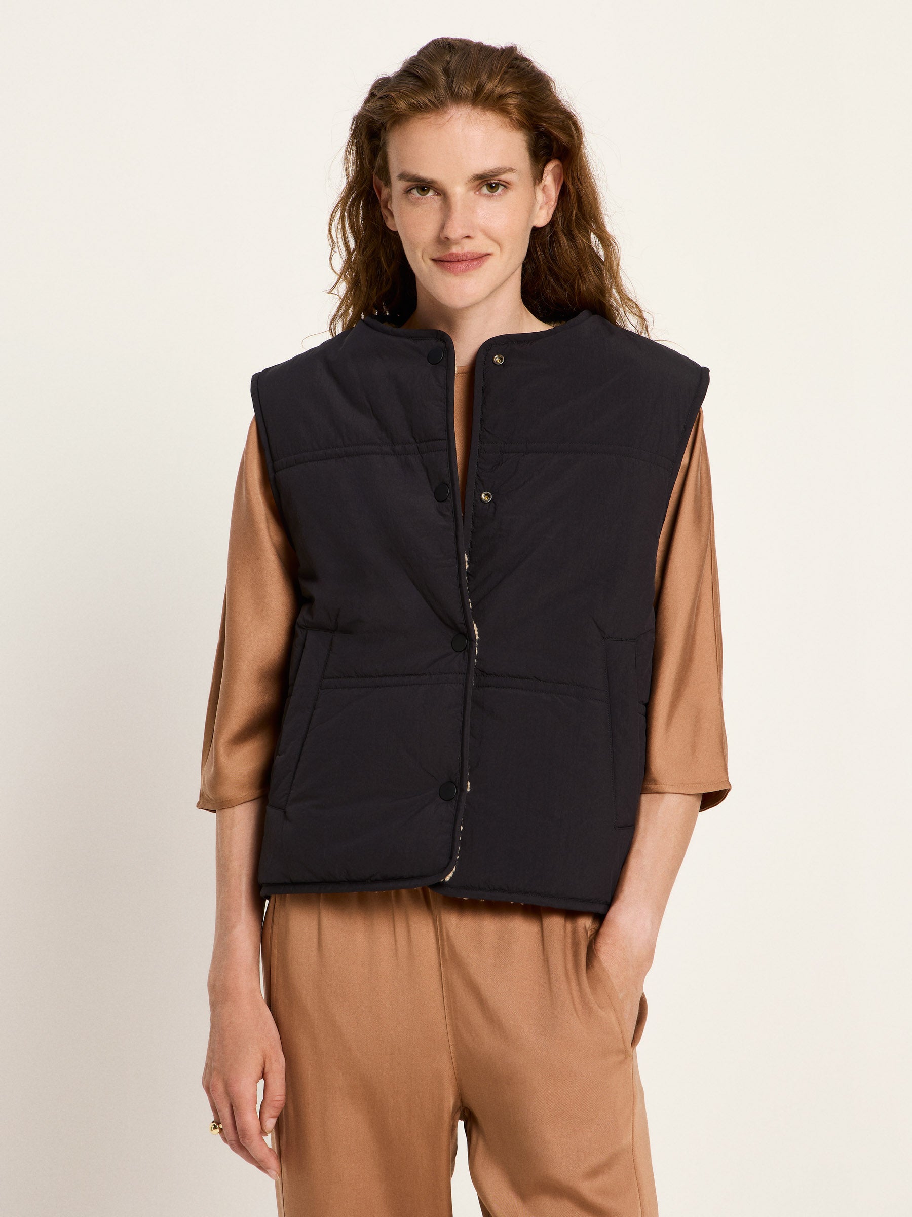 LANIUS - Wende Weste GRS black - WERTE FREUNDE