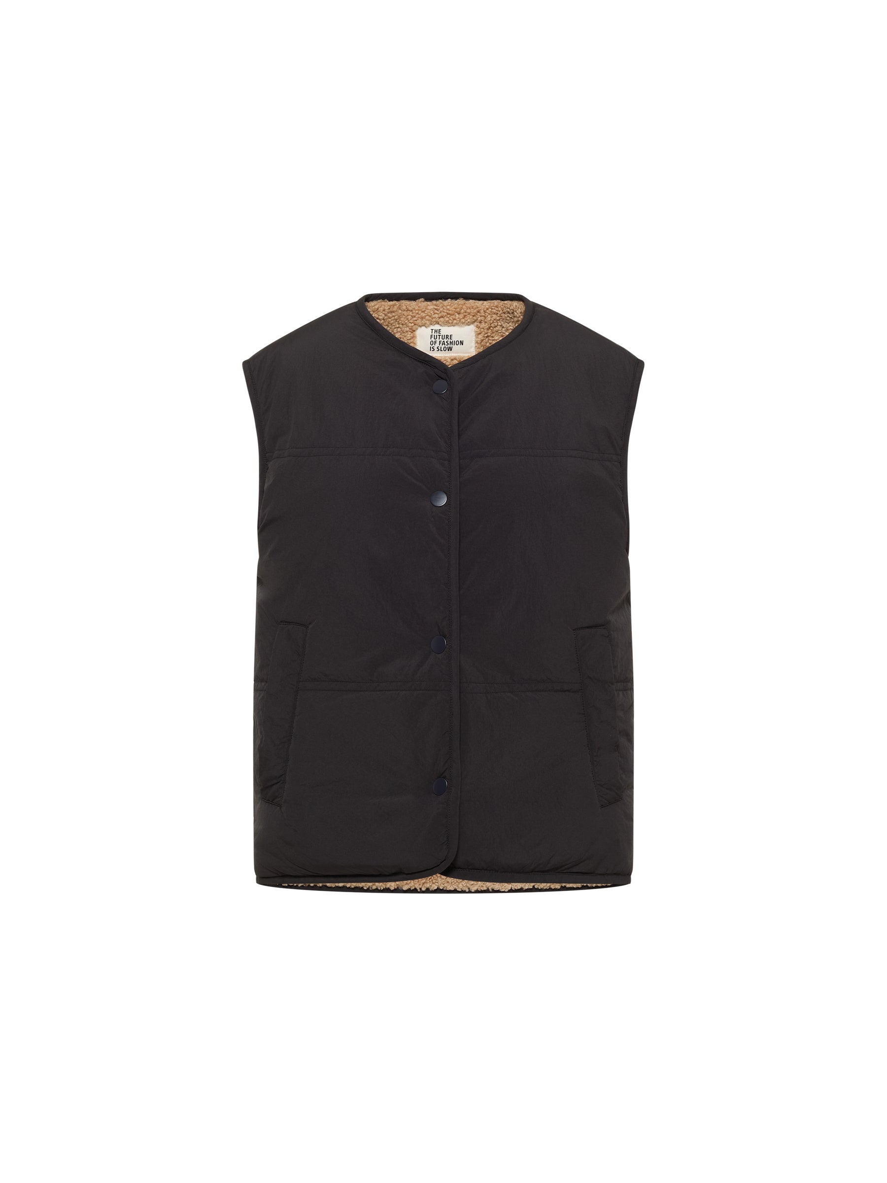 LANIUS - Wende Weste GRS black - WERTE FREUNDE