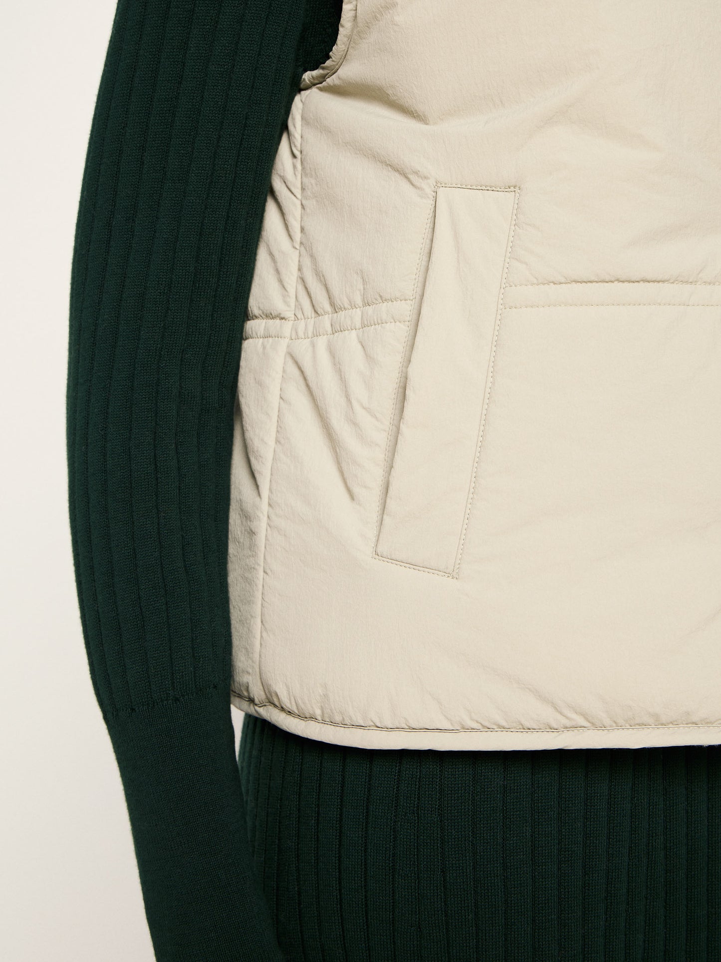 LANIUS - Wende Weste GRS stone - WERTE FREUNDE