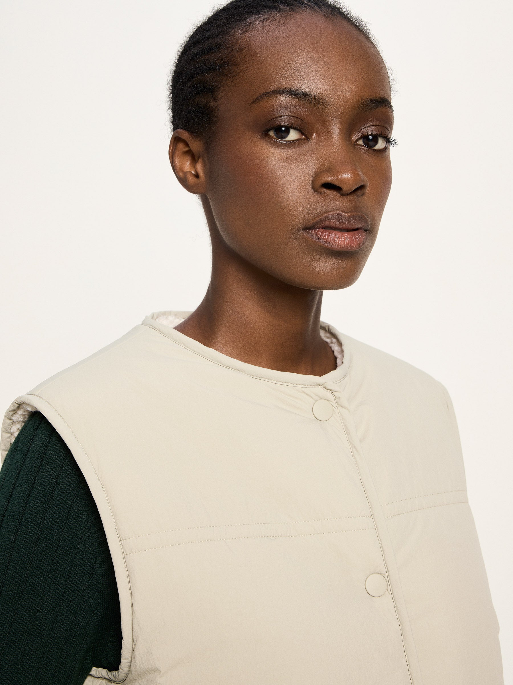 LANIUS - Wende Weste GRS stone - WERTE FREUNDE