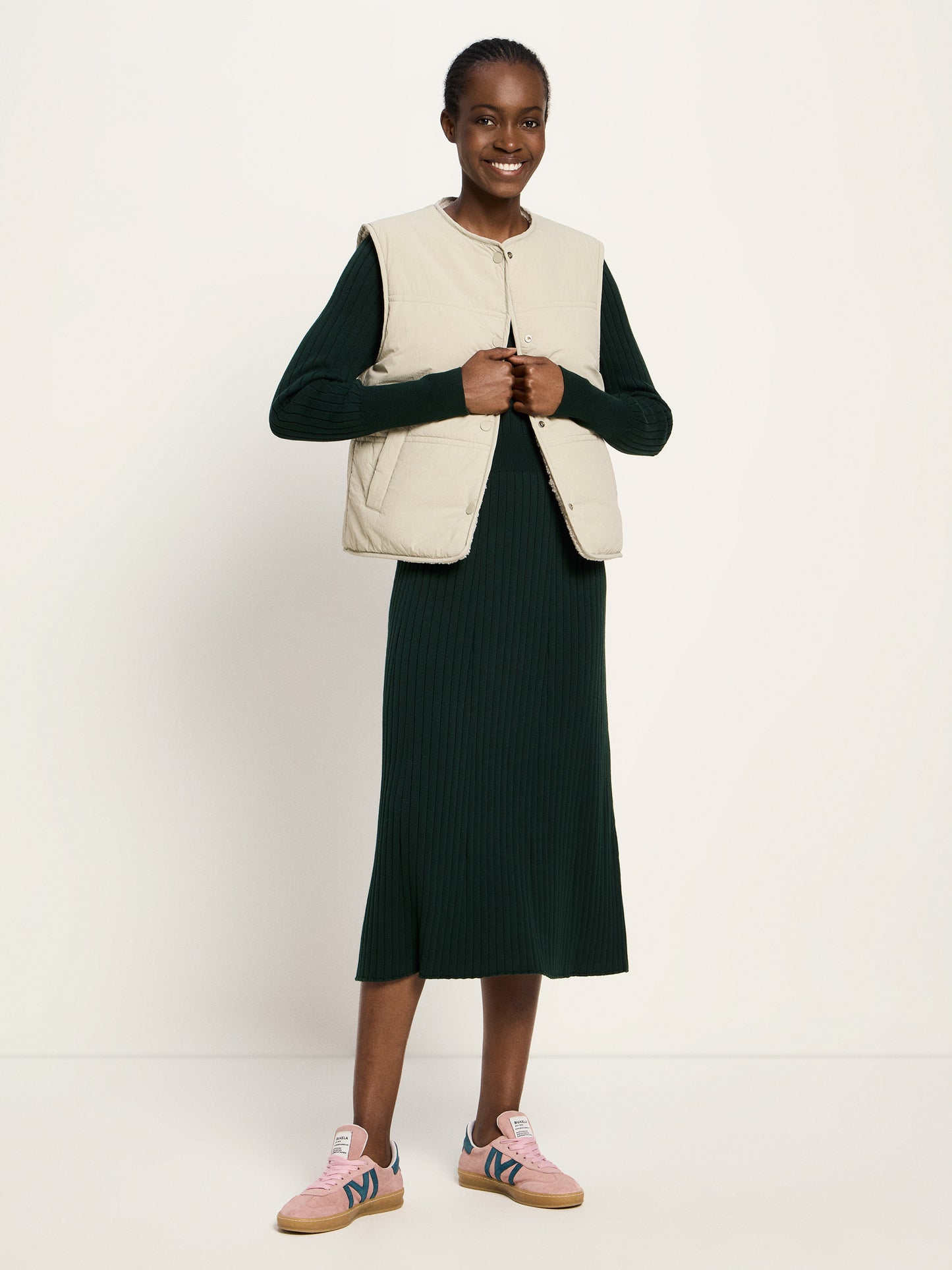 LANIUS - Wende Weste GRS stone - WERTE FREUNDE