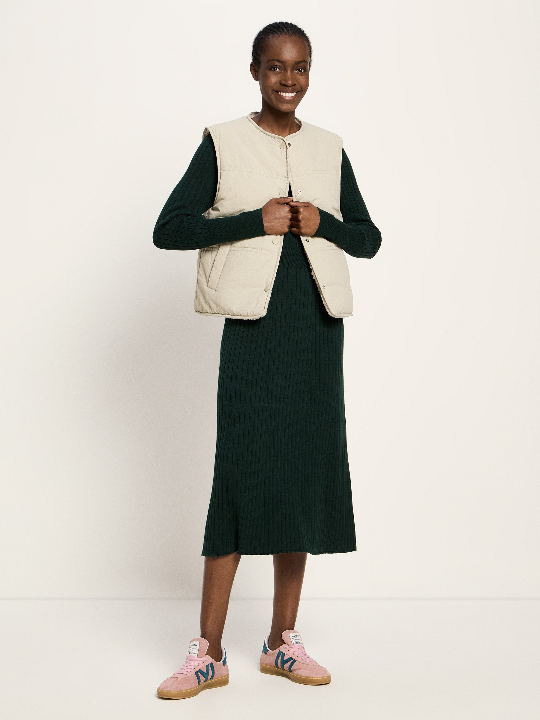 LANIUS - Wende Weste GRS stone - WERTE FREUNDE