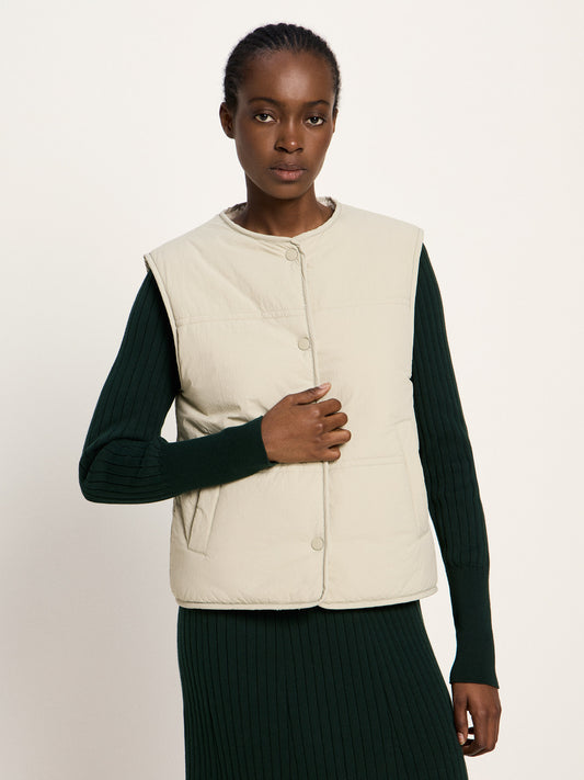 LANIUS - Wende Weste GRS stone - WERTE FREUNDE