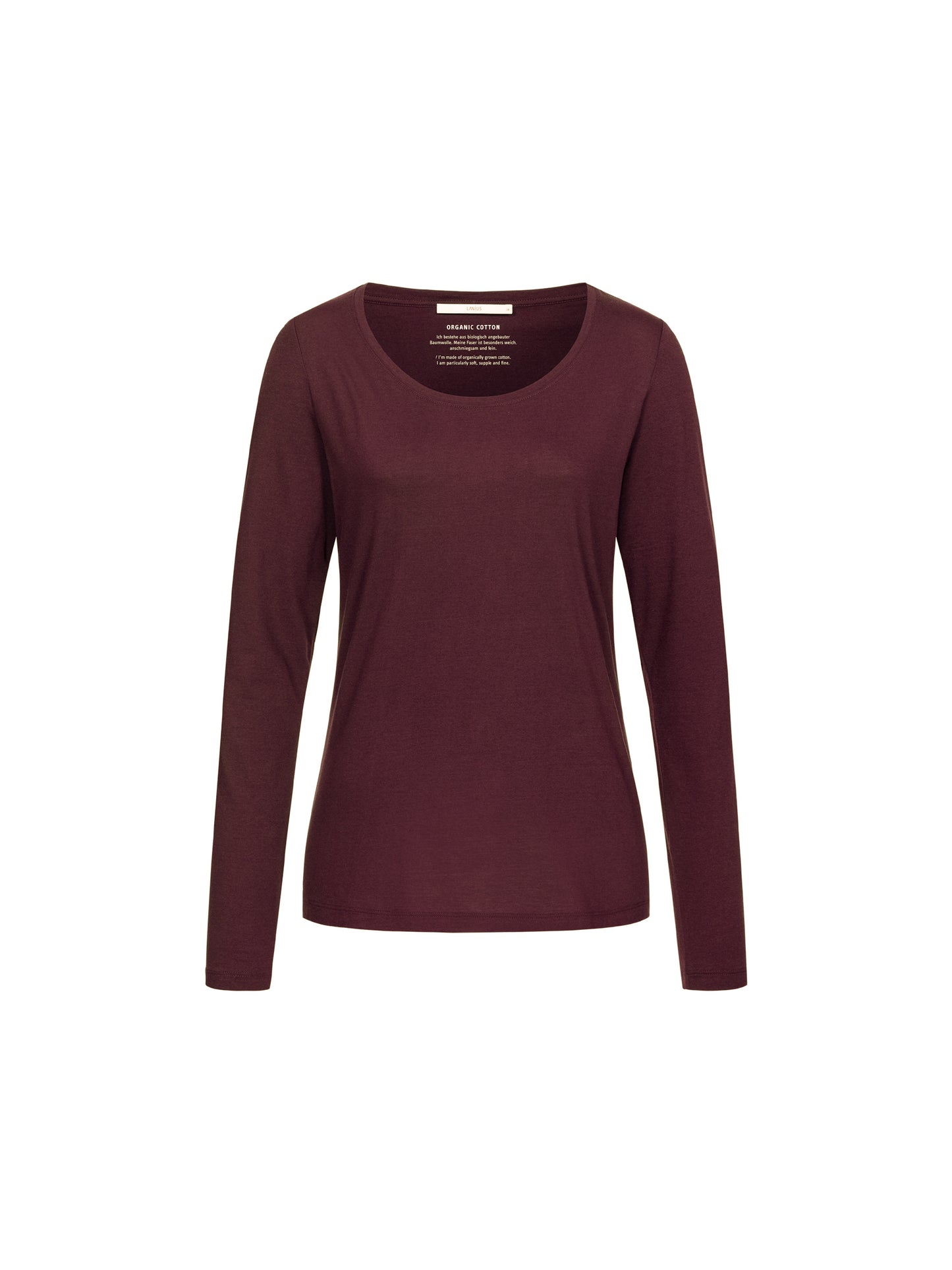 LANIUS - Langarmshirt bordeaux - WERTE FREUNDE