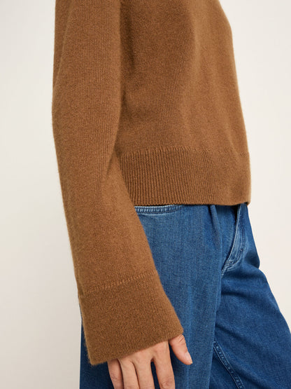 LANIUS - Cropped Pullover brown - WERTE FREUNDE