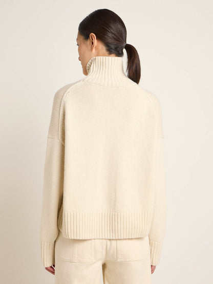LANIUS - Oversized Pullover off white - WERTE FREUNDE