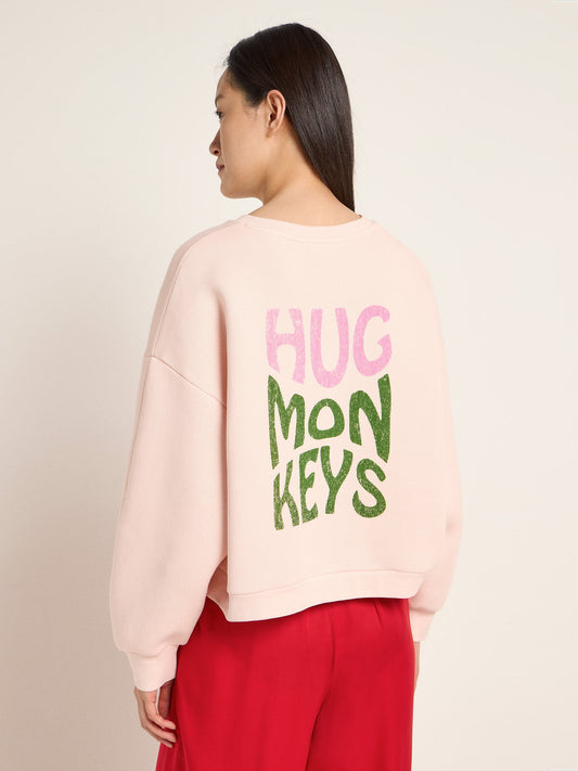 LANIUS - Statement Sweatshirt marys rose - WERTE FREUNDE