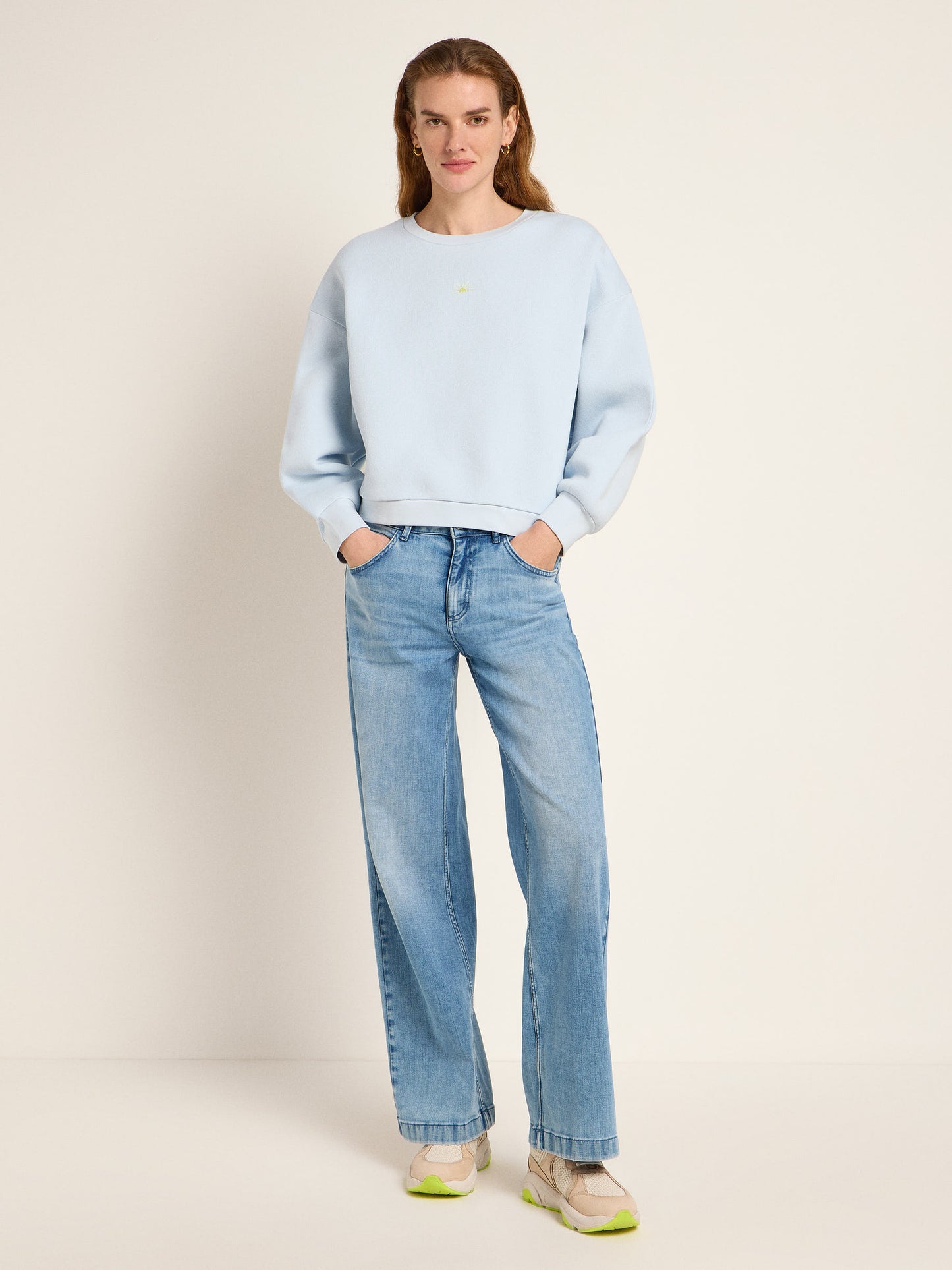 LANIUS - Statement Sweatshirt skyway - WERTE FREUNDE