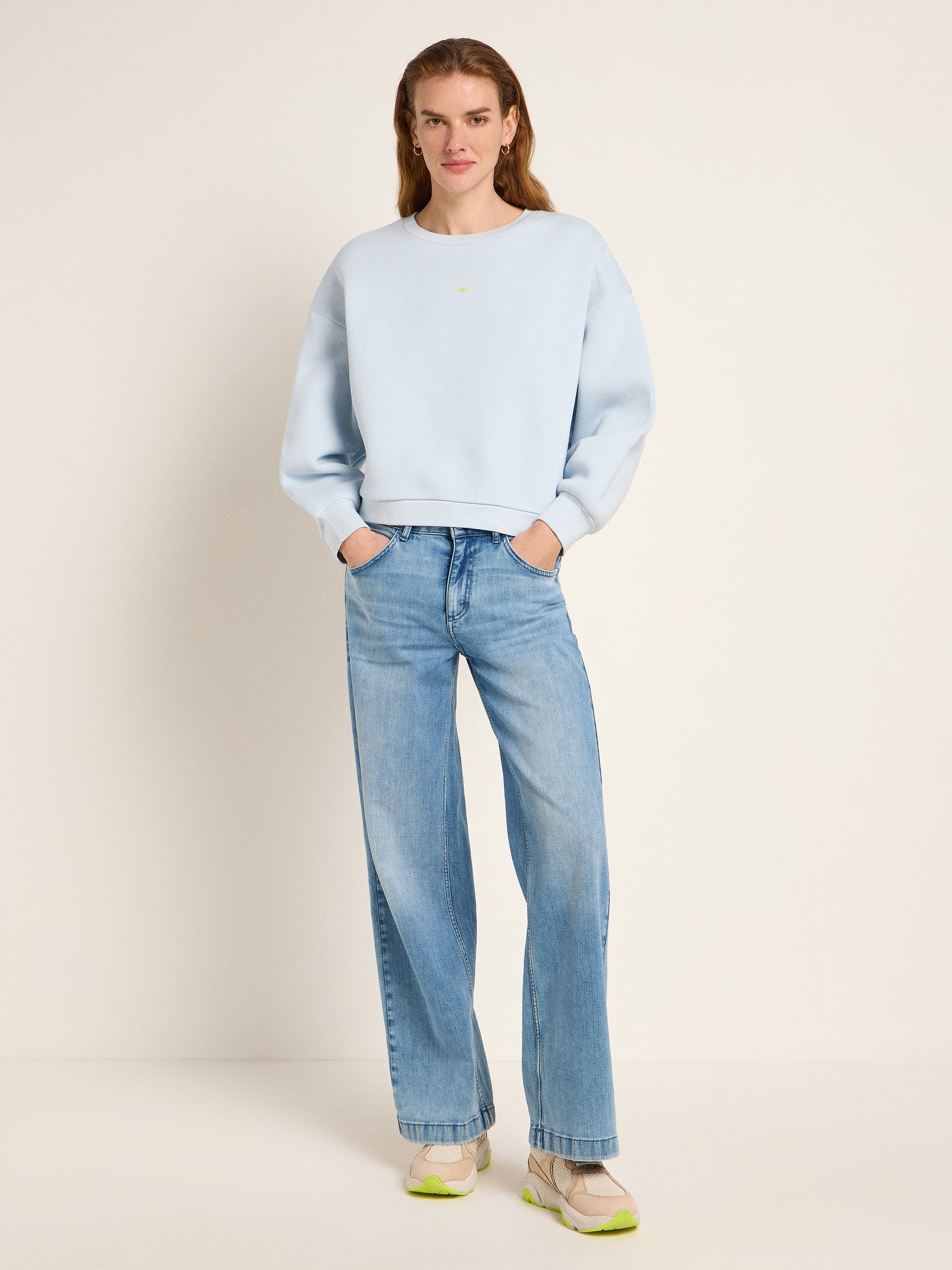 LANIUS - Statement Sweatshirt skyway - WERTE FREUNDE