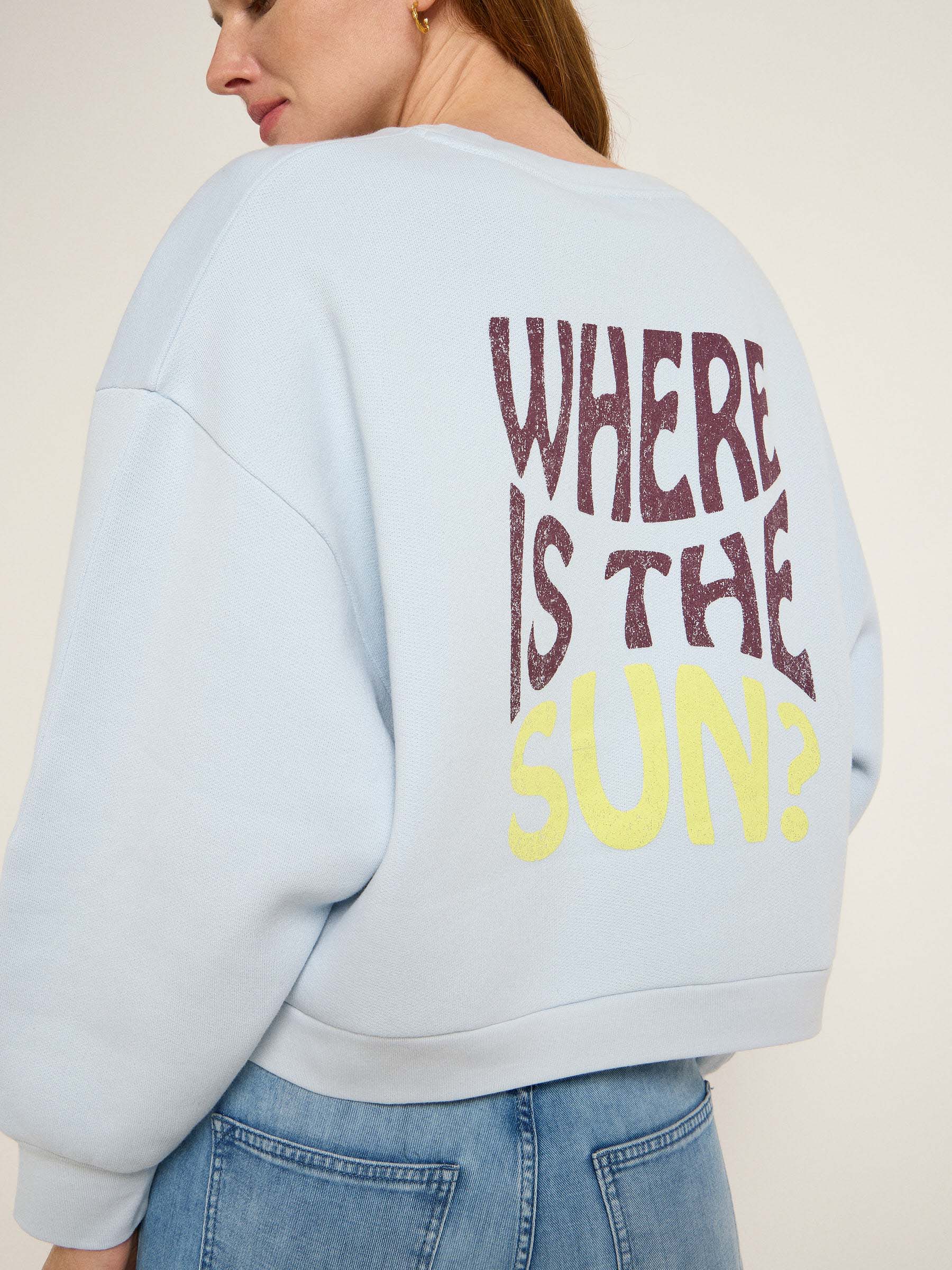 LANIUS - Statement Sweatshirt skyway - WERTE FREUNDE