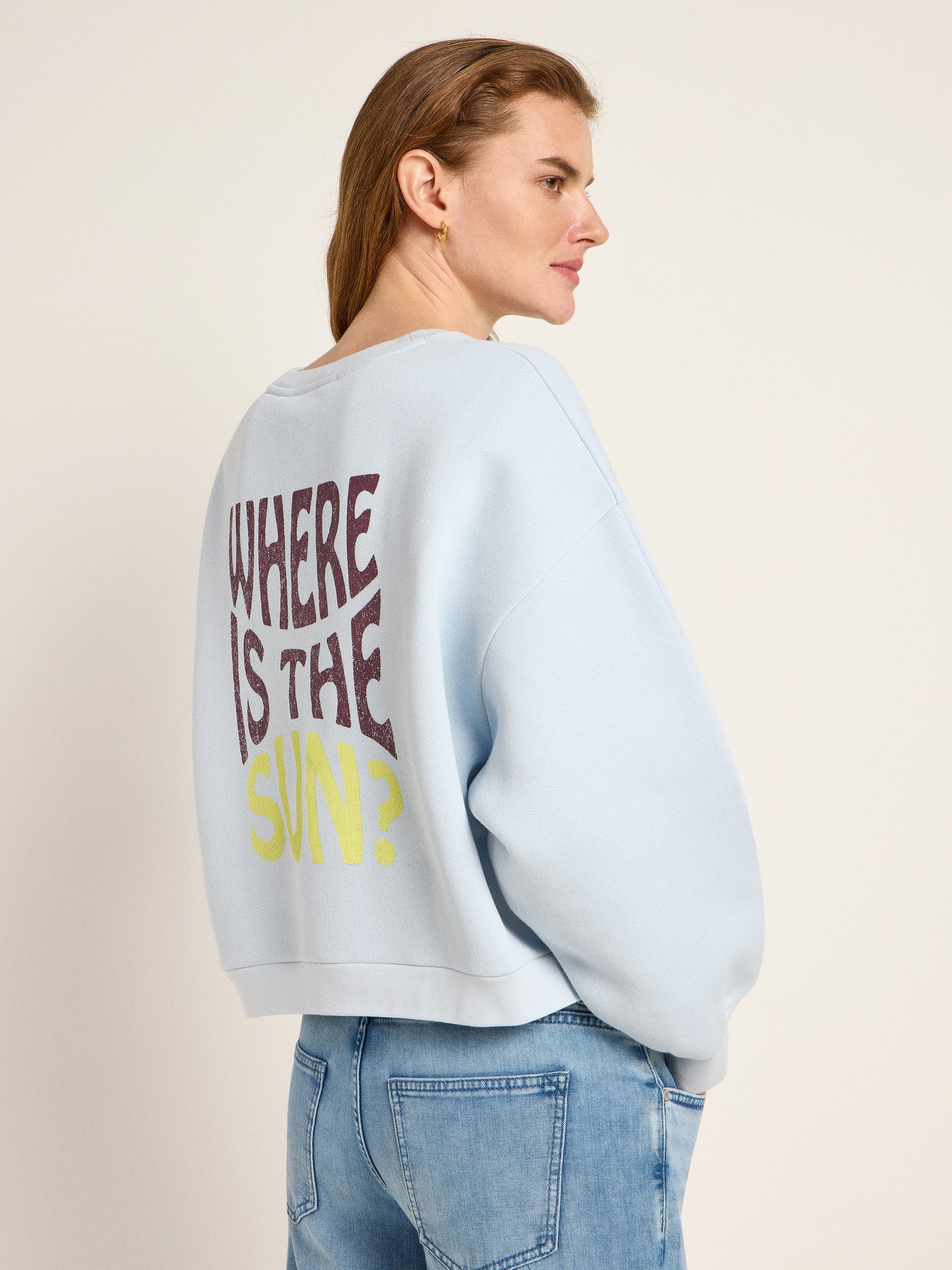 LANIUS - Statement Sweatshirt skyway - WERTE FREUNDE